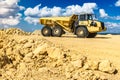 Giant truck in a mine or quarry to transport large loads