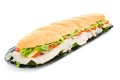 Giant Turkey Sandwich Isolated Royalty Free Stock Photo