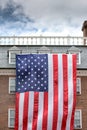 Giant Usa American flag stars and stripes background Royalty Free Stock Photo