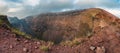 The giant Vesuvio volcano crater