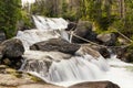 Giant waterfall in Slovak High Tatras