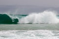 Giant wave hits the shore Royalty Free Stock Photo