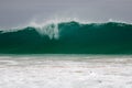 Giant wave hits the shore