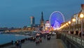 Giant wheel at the Burgplatz in Dusseldorf Royalty Free Stock Photo