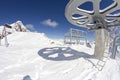 Giant wheel from the top of a ski lift Royalty Free Stock Photo