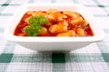 Giant white beans in tomato sauce and parsley