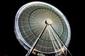 Giant white Ferris wheel in motion. Outdoor attractions. Royalty Free Stock Photo