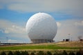 Giant White Radar Ball on a Sunny Day Royalty Free Stock Photo