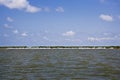 Giant White Sand Bags, Gulf Coast Royalty Free Stock Photo