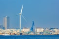 Giant wind generator at Yokohama Port