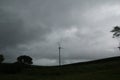 View of Giant Windmills During a Cloudy Day, Iowa