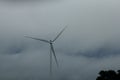 View of Giant Windmills During a Cloudy Day, Iowa