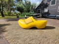 A giant wooden shoe in Zaanse Schans, Holland.