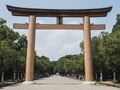 Giant wooden Tori gate