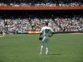 Giants Aubrey Huff stands in right field