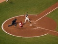 Giants batter Edgar Renteria stands in batters box with Carlos