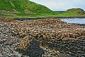 Giants Causeway Basalt Hexagonal Columns leading down into the sea