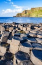 Giants Causeway and cliffs in Northern Ireland