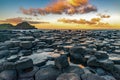 Giants Causeway Northern Ireland beautiful sunset view sunlight long exposure Antrim Coast