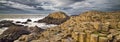 Giants Causeway rocks and ocean, Northern Ireland, UK