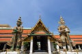 Giants in Grand palace and Wat Pra Keaw. Royalty Free Stock Photo