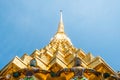 Giants Lift The Golden Pagoda At Wat Pra Kaew Royalty Free Stock Photo