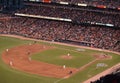 Giants Matt Cain throws pitch with runners on Royalty Free Stock Photo