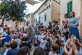 The giants parade in Alcudia