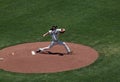 Giants pitcher Tim Lincecum in pitching motion Royalty Free Stock Photo