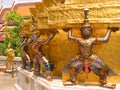 Giants, Wat Phra Kaew, Bangkok, Thailand Royalty Free Stock Photo