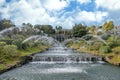 Giardino delle Cascate waterfall garden in EUR district Rome