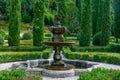 Giardino Giusti garden in Italian town Verona Royalty Free Stock Photo