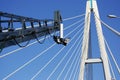 Gibbet on the bridge Royalty Free Stock Photo