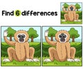 Gibbon Animal Find The Differences