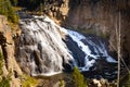 Gibbon Falls in Yellowstone National Park.