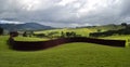 A wall in landscape, New Zealand art