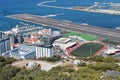 Gibraltar airport and stadium