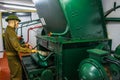 GIBRALTAR, GIBRALTAR, JANUARY 5, 2016: Detail of machinery part of the oÃâÃÂ´hara battery on Gibraltar....IMAGE