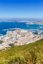 Gibraltar landscape port Mediterranean Sea travel traveling portrait format town overview