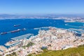 Gibraltar landscape port Mediterranean Sea travel traveling town overview