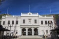 Gibraltar Parliament on John Mackintosh Square Royalty Free Stock Photo