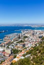 Gibraltar port town portrait format