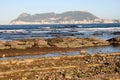 Gibraltar from Punta San Garcia, near Algeciras. Royalty Free Stock Photo