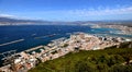 Gibraltar from the rock Royalty Free Stock Photo