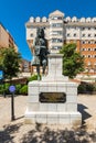 Statue of Admiral Sir George Rooke in Gibraltar Royalty Free Stock Photo