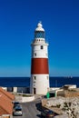 Gibraltar, United Kingdom - Nov 18, 2022: Europa Point Lighthouse, Trinity Lighthouse or Victoria Tower. Gibraltar