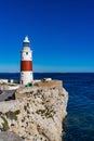 Gibraltar, United Kingdom - Nov 18, 2022: Europa Point Lighthouse, Trinity Lighthouse or Victoria Tower. Gibraltar