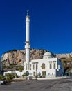 Gibraltar, United Kingdom - Nov 18, 2022: Ibrahim-al-Ibrahim Mosque, Europa Point, Gibraltar