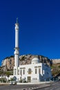 Gibraltar, United Kingdom - Nov 18, 2022: Ibrahim-al-Ibrahim Mosque, Europa Point, Gibraltar
