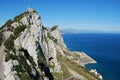 Gibraltar upper rock nature reserve top (East) Royalty Free Stock Photo